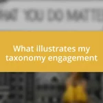 What illustrates my taxonomy engagement